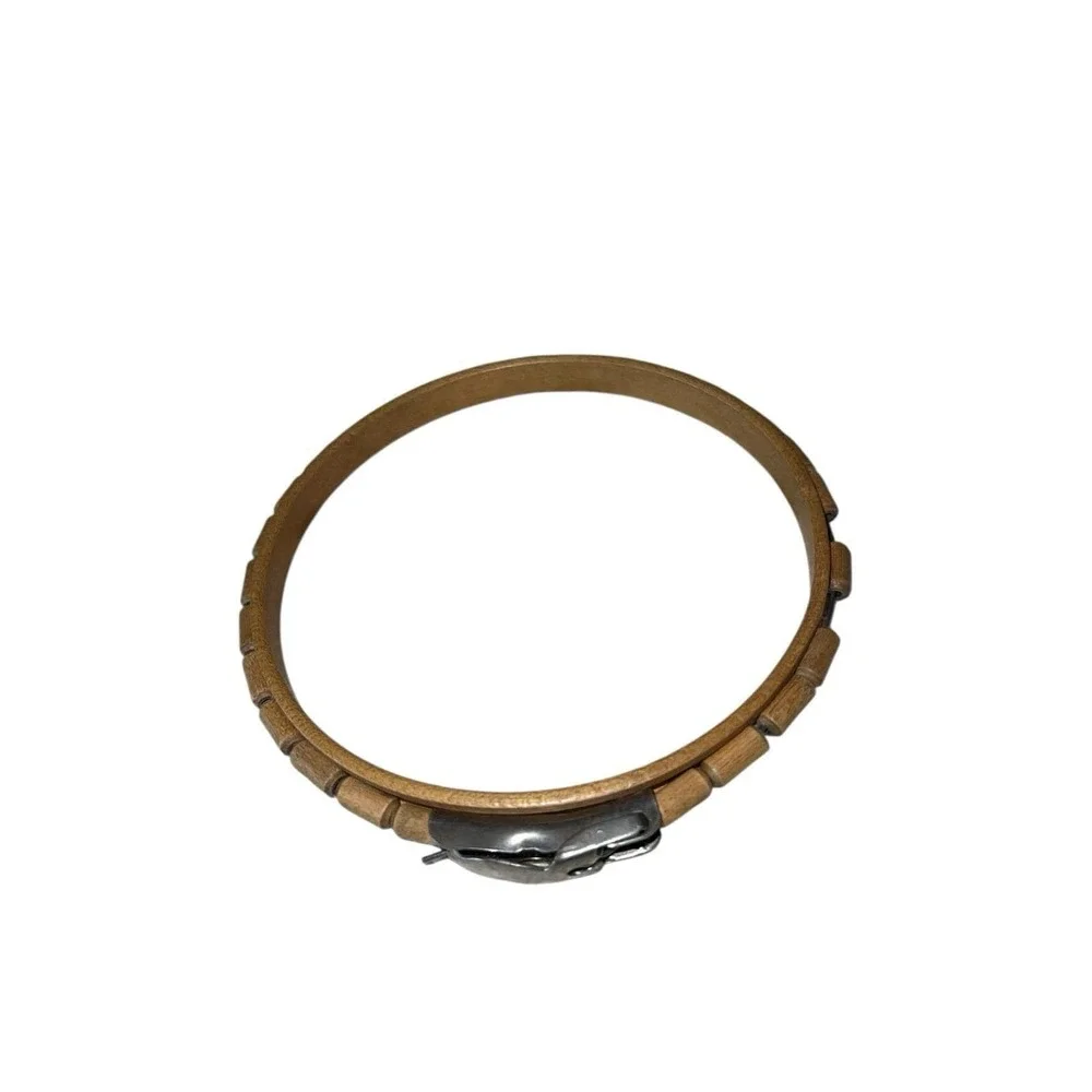 Embroidery Hoop RARE Latch Lock Tension Wood Bead Outer Ring Vintage Hardwood 6